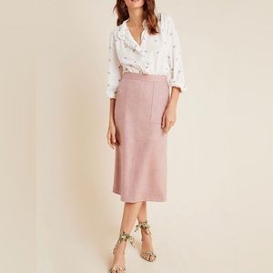 Anthro x Current Air Clarissa snakeskin pattern pencil skirt NWOT